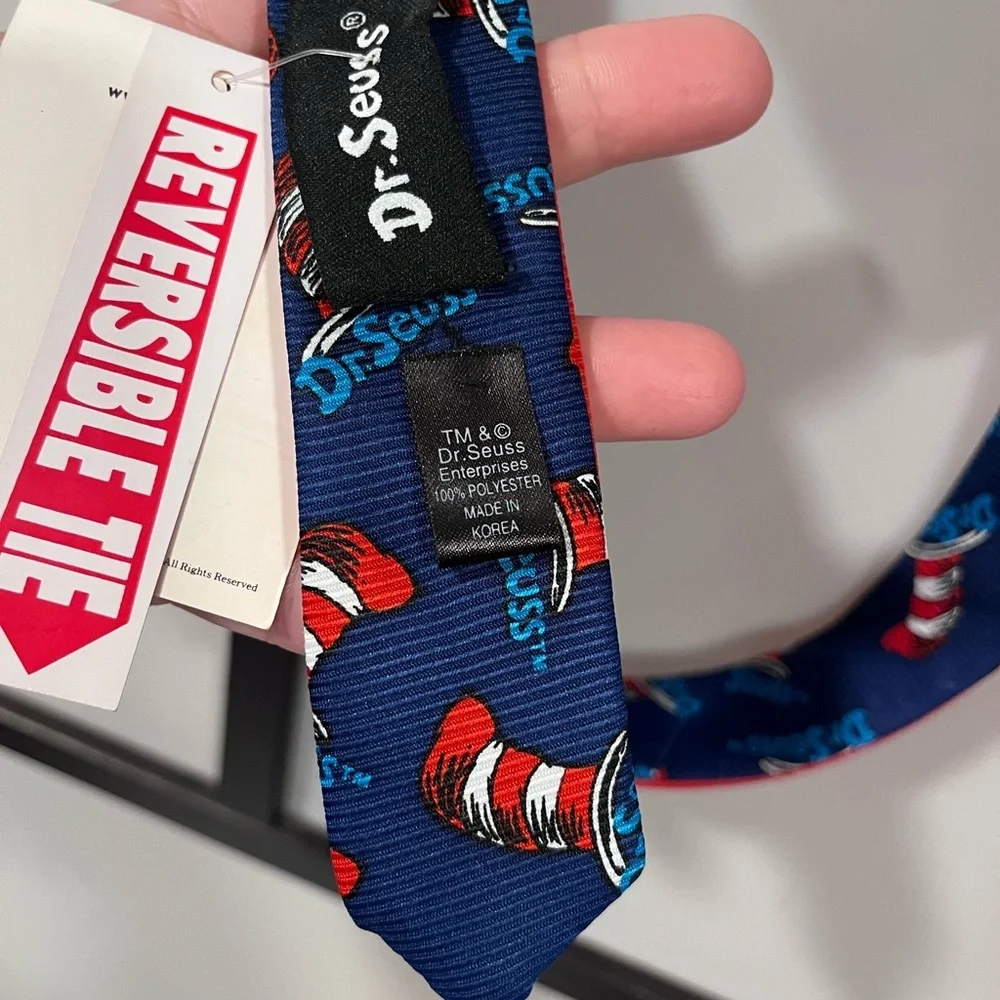 Dr SEUSS Necktie Vintage 2000 Multi Color 100% Polyester Korea Made - New!